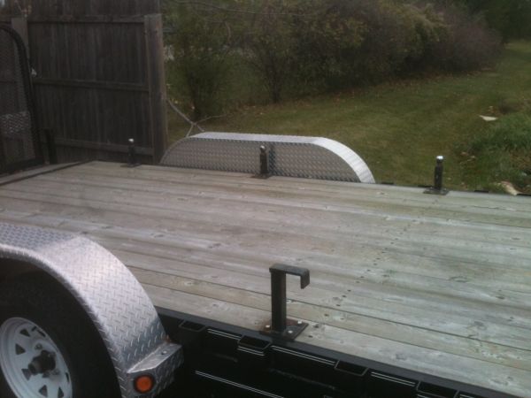 18 ft x 7 ft car hauler trailer with 2' dovetail and ramp. - $2,900 thumbnail 2