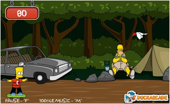Bart Simpson Skateboarding