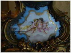 a spectacular antique 1878 french japy clock with gold carvings - $1,800 thumbnail 3