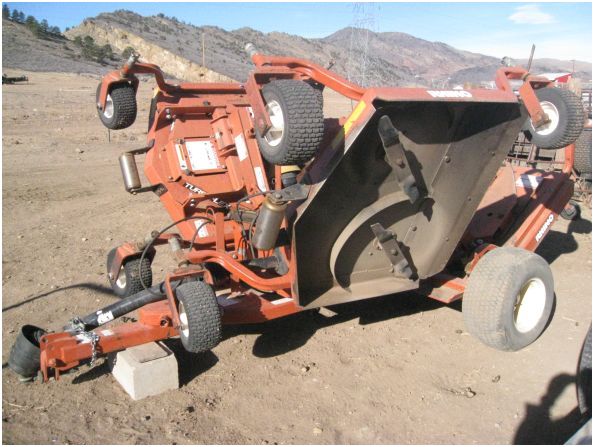 kubota 58 hp m5400 m-5400 tractor with 11.5 foot rhino mower - $12,500 thumbnail 3