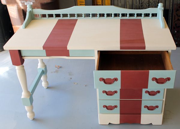 shabby chic antique salem house solid maple desk - $225 thumbnail 3