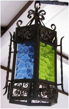 california mission spanish revival iron chandelier - $420 thumbnail 3