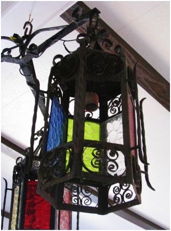 california mission spanish revival iron chandelier - $420 thumbnail 4