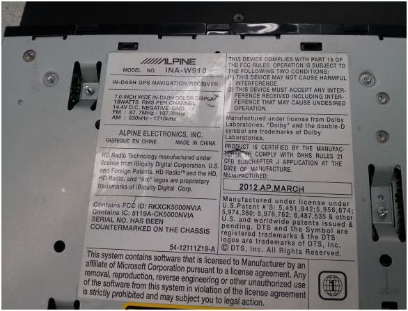 alpine navigation system - $650 thumbnail 3