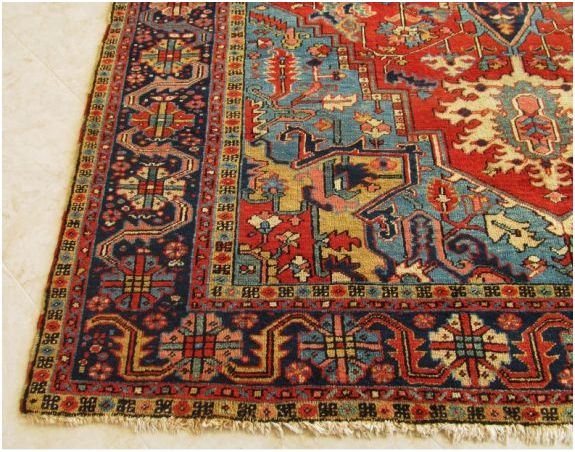 heriz persian carpet 100 years old - $2,150 thumbnail 4
