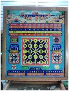 1952 bally's palm beach 5 cent pinball machine - $400 thumbnail 2