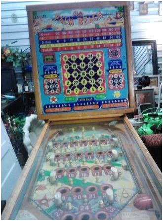1952 bally's palm beach 5 cent pinball machine - $400 thumbnail 4