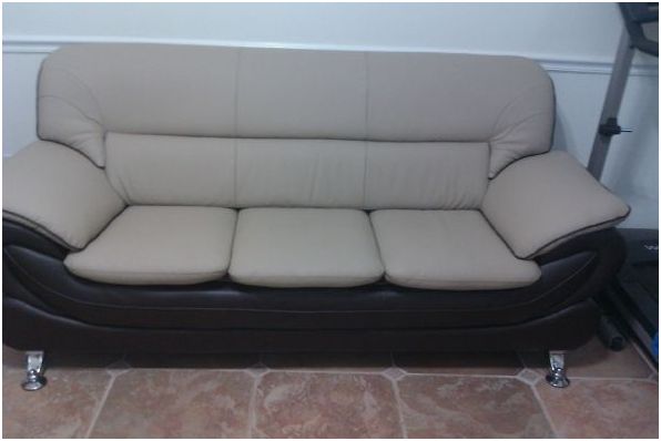 italian leather sofa set - $1,200 thumbnail 4