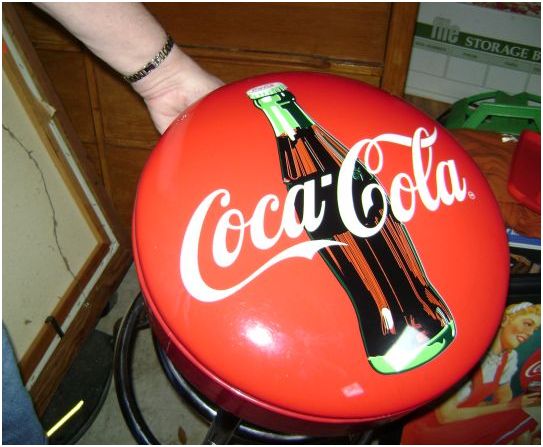 coco-cola bar stool!!! - $100 thumbnail 2