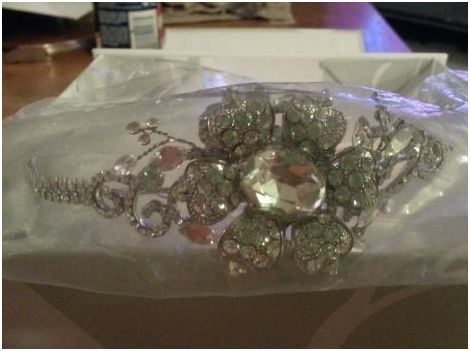 tiara rhinestone flower headband - $80 thumbnail 2