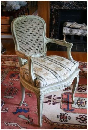 arm chairs-pair of louis xv style - $2,000 thumbnail 2