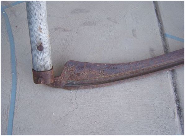 hand scythe like grim reaper antique tool primitive - $40 thumbnail 3