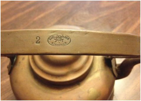antique karl olsen stravanger tea kettle - $300 thumbnail 2