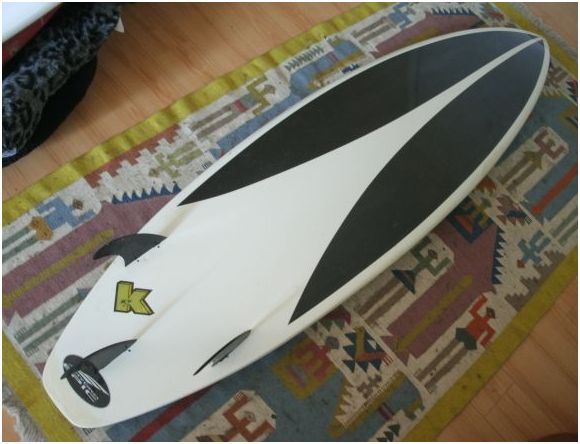 6' al merrick channel islands carbon fiber hollow k. slater surfboard - $325 thumbnail 2