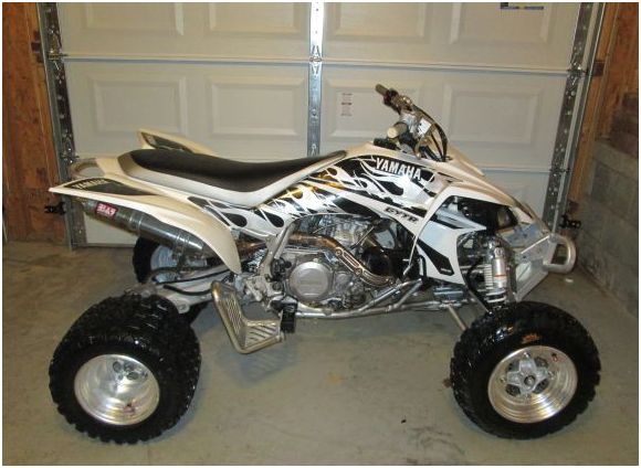 white and black custom built 2007 yamaha yfz450 - $2,800 thumbnail 2