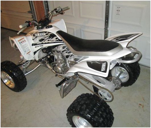 white and black custom built 2007 yamaha yfz450 - $2,800 thumbnail 4