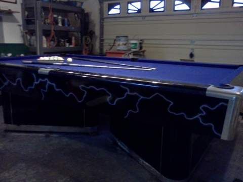 9ft custom painted pool table - $800 thumbnail 4