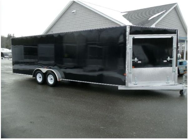 2013 new 7x24 4-place in-line enclosed aluminum v-nose trailer - $8,499 thumbnail 2