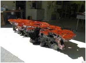 magnificent redwood burl table - $1,700 thumbnail 3