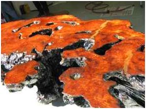 magnificent redwood burl table - $1,700 thumbnail 2