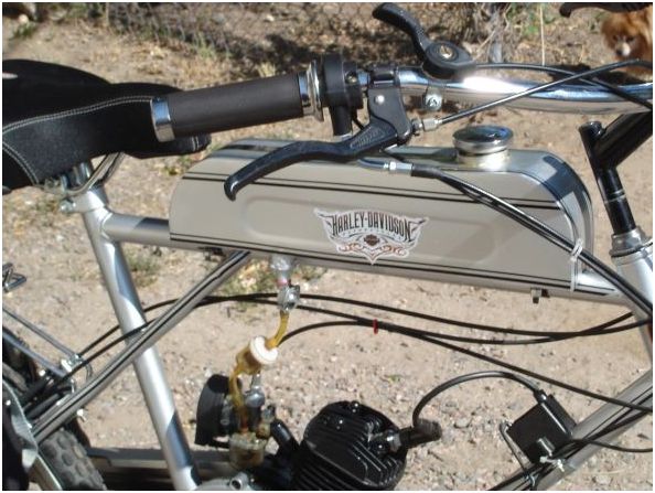 1911 h-d, brand new 66cc gas engine/ antique style motor bike - $700 thumbnail 4