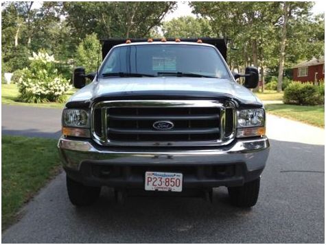 2000 7.3l diesel powerstroke f350 dually dump truck xlt 4x4 - $13,500 thumbnail 4