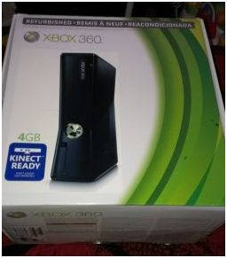 4gb xbox 360 slim/black w/games - $275 thumbnail 4