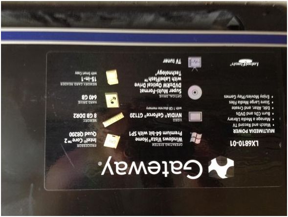 gateway gaming desktop lx6801 "windows 7" - $150 thumbnail 3