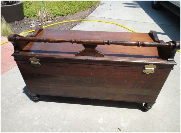 vtg cedar chest by northland sealed "her" choice - $199 thumbnail 2