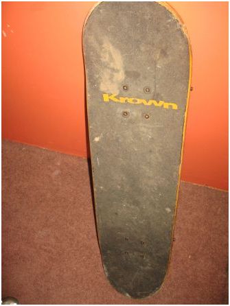 vintage krown skateboard 7 ply canadian sk8board - $50 thumbnail 2