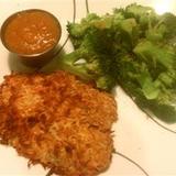 Coconut Tilapia with Apricot Dipping Sauce