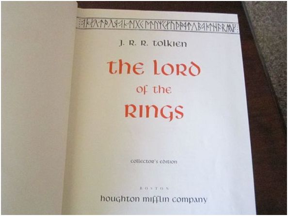 1966 lord of the rings collectors edition "author - j.r.r. tolkien" - $150 thumbnail 3