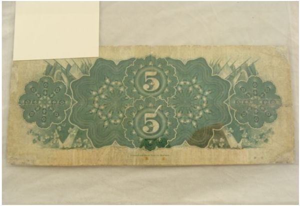 irish republic 1866 $5 national promissory bond - $150 thumbnail 2