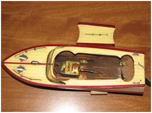 1952 antique toy speedboat - $400 thumbnail 2