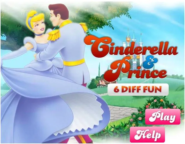 Cinderella & Prince 6 Diff Fun