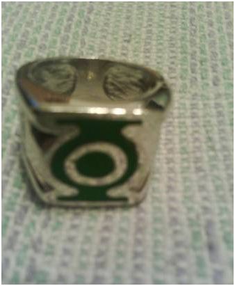 superman stainless steel necklace and a green lantern ring - $15 thumbnail 3
