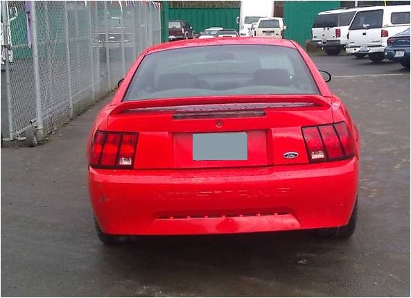 2000 bright red ford mustang v6 "svt cobra wheels" - $5,200 thumbnail 4