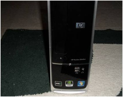 hp pavilion slimline s5503w pc window 7, 320gb, 3gb - $220 thumbnail 2