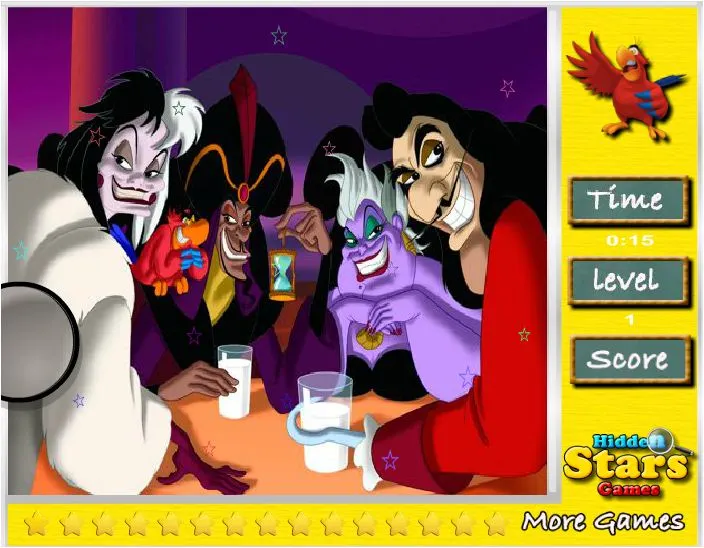 Disney Villains Hidden Stars