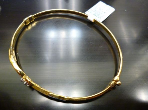 brand new bangle 0.50 ct diamond yyellow gold - $299 thumbnail 2