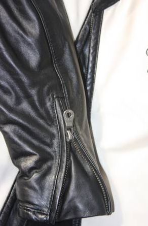 harley davidson women's white/black leather jacket - $65 thumbnail 3