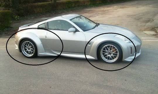 nissan 350z z33 fairlady veilside style body kit bumper fender skirt - $900 thumbnail 4