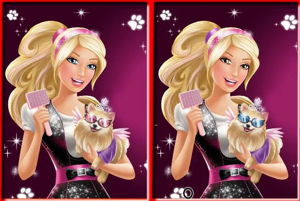 Barbie 6 Differences Puzzle Game