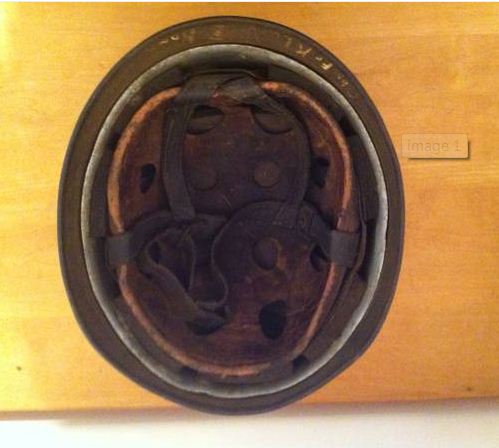 wwii m38 et66 german paratrooper/fallschirmjager helmet! - $6,500 thumbnail 4