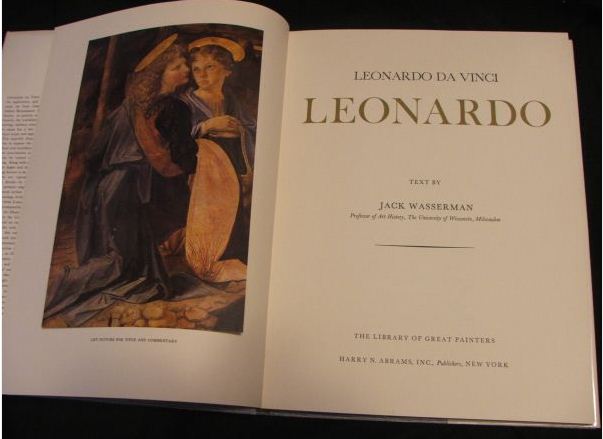 leonardo da vinci coffee table book by wasserman - $15 thumbnail 2