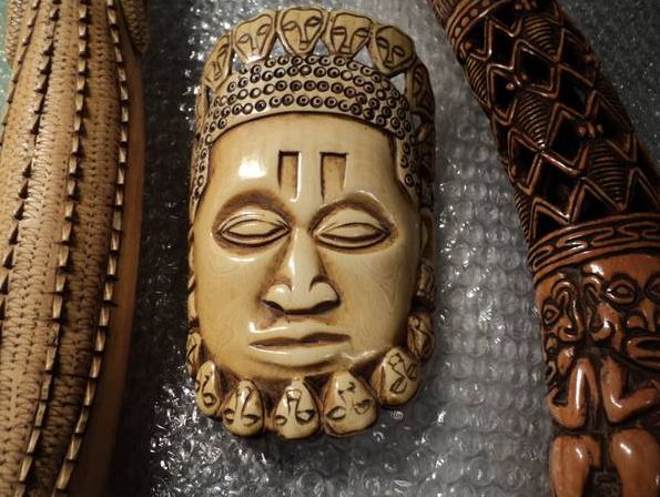 unique ivory tusks, ivory mask, ivory alligator--pre-ban!!! - $8,500 thumbnail 3