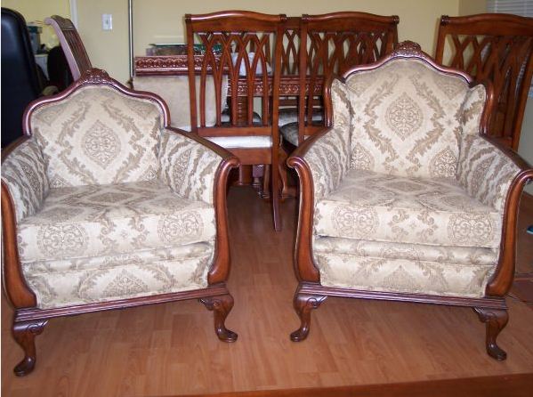 sofa and 2 arm chairs, victorian antique - $2,500 thumbnail 2