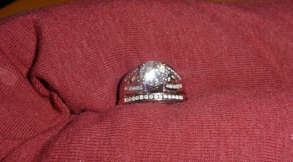 fabulous center stone, 1.54ct, wedding set - $8,950 thumbnail 3