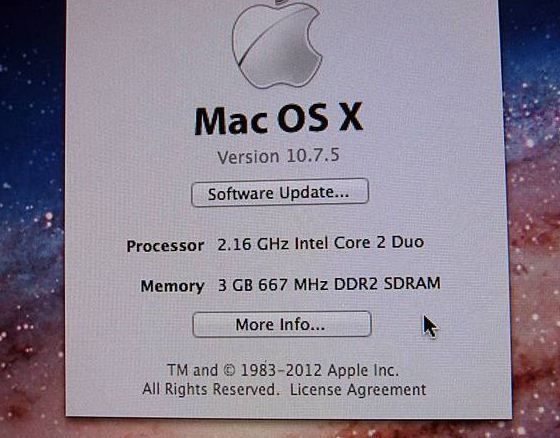 apple imac intel 20 inch lion / adobe photoshop cs3 - $600 thumbnail 2