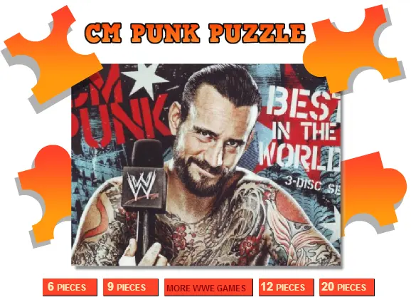 CM Punk Wrestling Puzzle